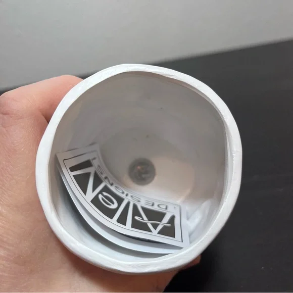 Artistic Baby Modern Face Planter in White and Brown by Michelle Allen - Picture 7 of 13